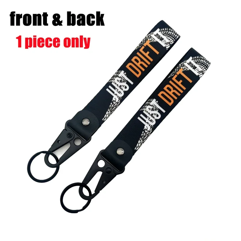 JDM Kultur Stil Schlüsselanhänger Rennwagen Motorrad Schlüsselanhänger Ring Kette Stahl Federclip Lanyard Schlüsselband Auto Anhänger Zubehör