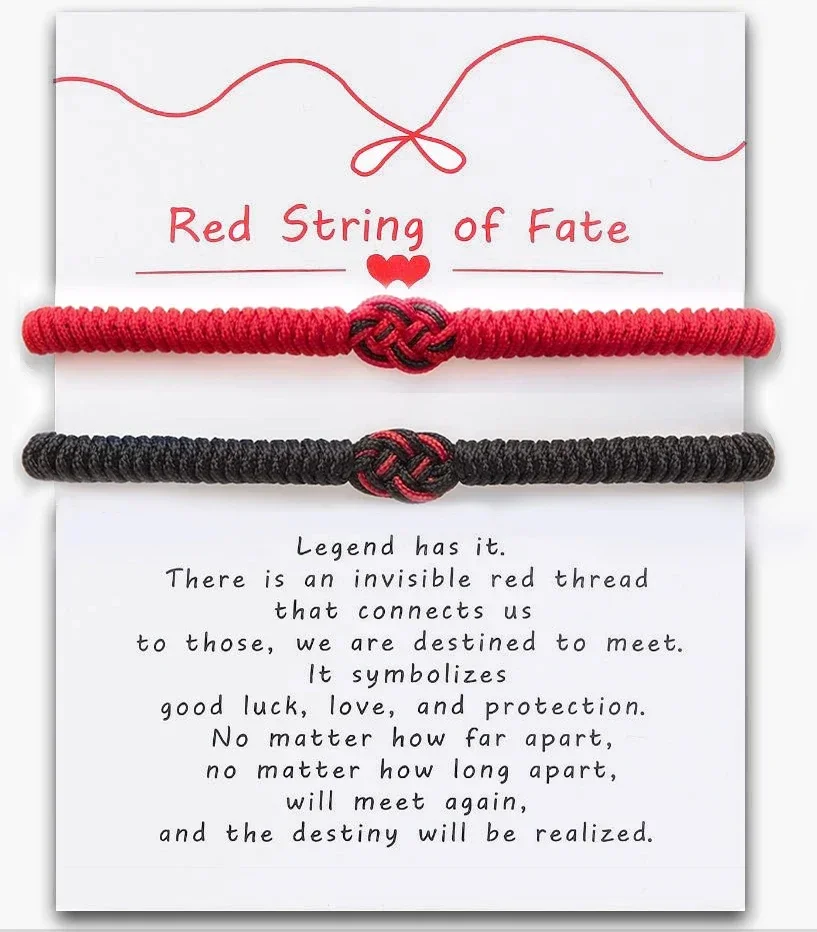 

Мужской браслет для пары, красный подарок для отношений на большие расстояния для подруги. Уникальный подарок на День святого Валентина. Подарок на день рождения.