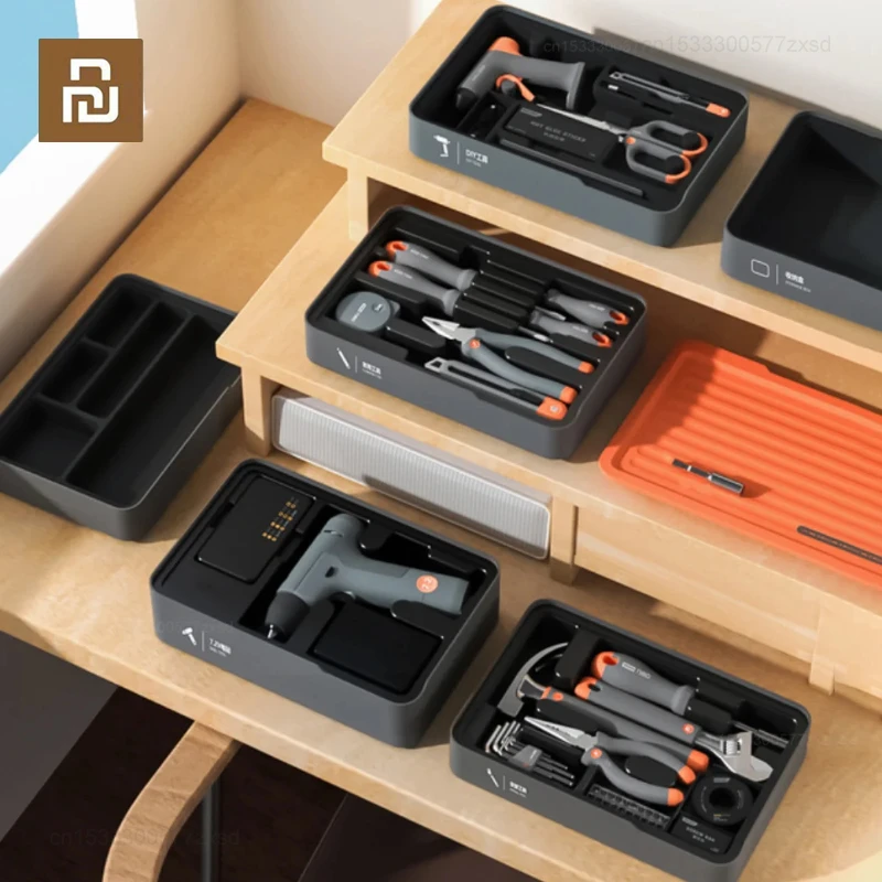 

Xiaomi Deli Box Home Layered Toolbox Set Home Multifunctional Maintenance Tool Combination Electric Drill Pliers Knife Wrench