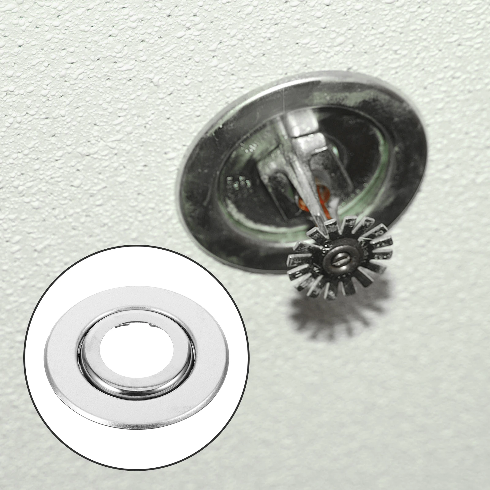 10 stks Fire Sprinkler Afdekplaat Dual Layer Rvs Sprinkler Rozet Muur Flens Pijp Protector 3/4 Inch