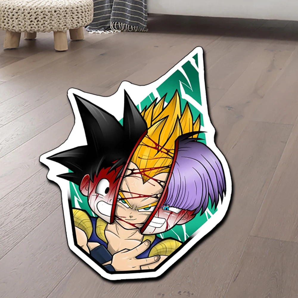 Karpetten Anime Kid Goku Vegeta Trunks Dragon Ball Z Figuren Gedrukt Onregelmatig Creatief Tapijt voor Home Decor