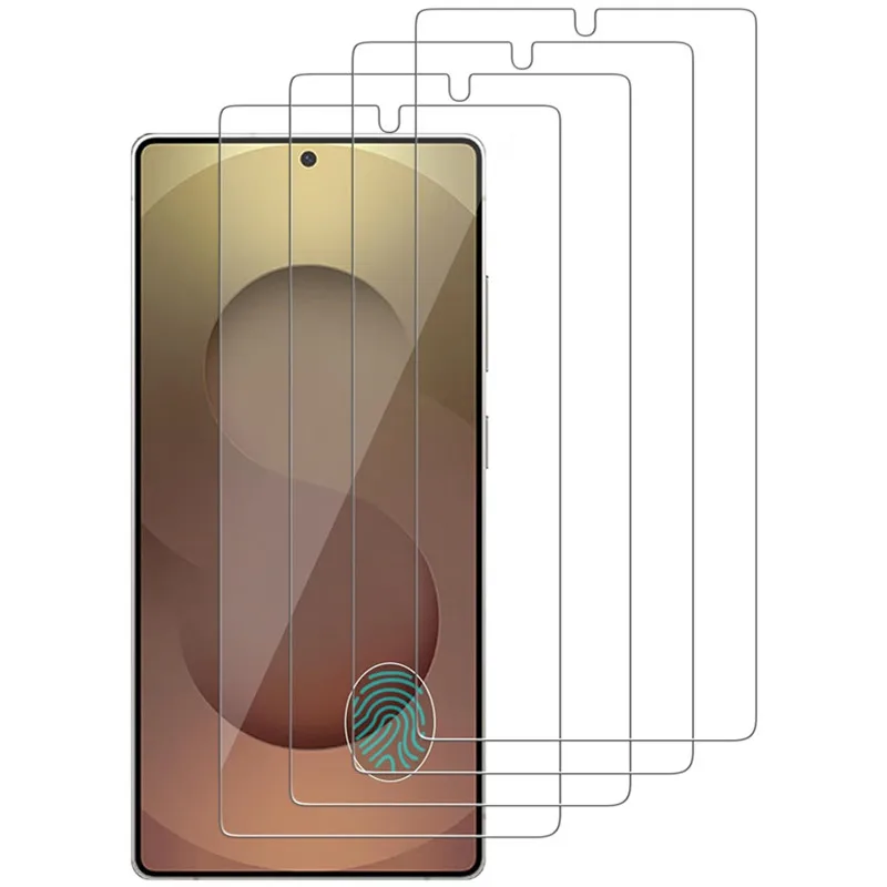 3PCS Fingerprint Unlock Tempered Glass Screen Protector for Samsung Galaxy S24 Ultra S25 Edge S23 S22 Plus S25+ Film Case Cover