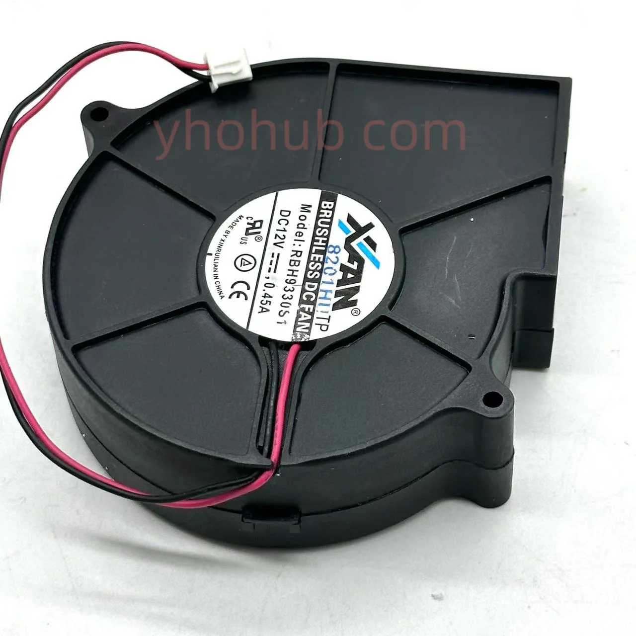 S&T RBH9330S1 DC 12V 0.45A 93x93x30mm 2-Wire Server Cooling Fan