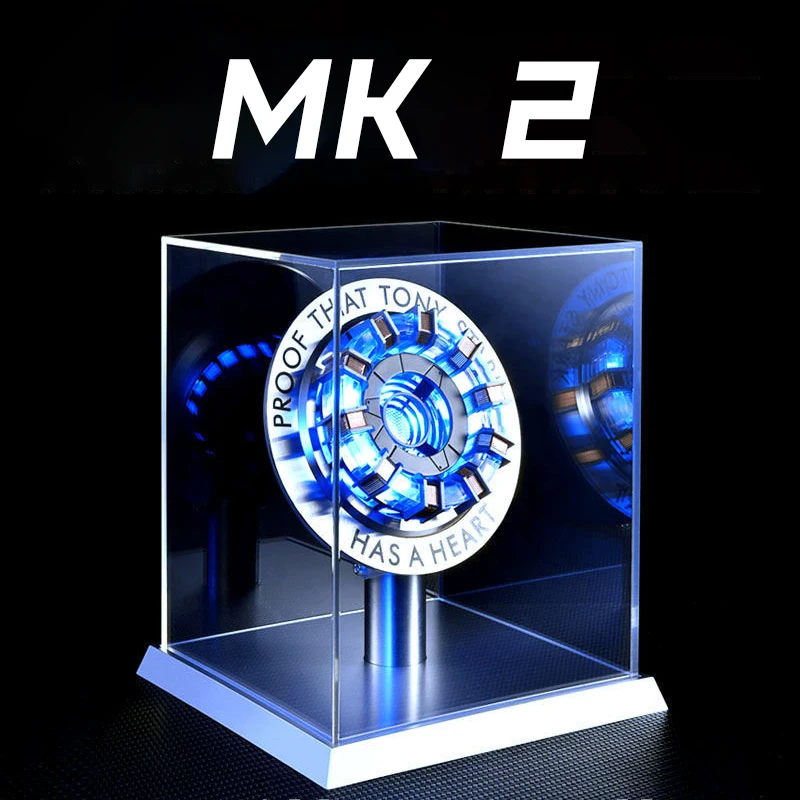 Stark MK1 USB LED-lamp van metaallegering - stembediening, PVD-oppervlak, 18 cm, bewijs Tony Stark heeft een hart, cadeau voor fans