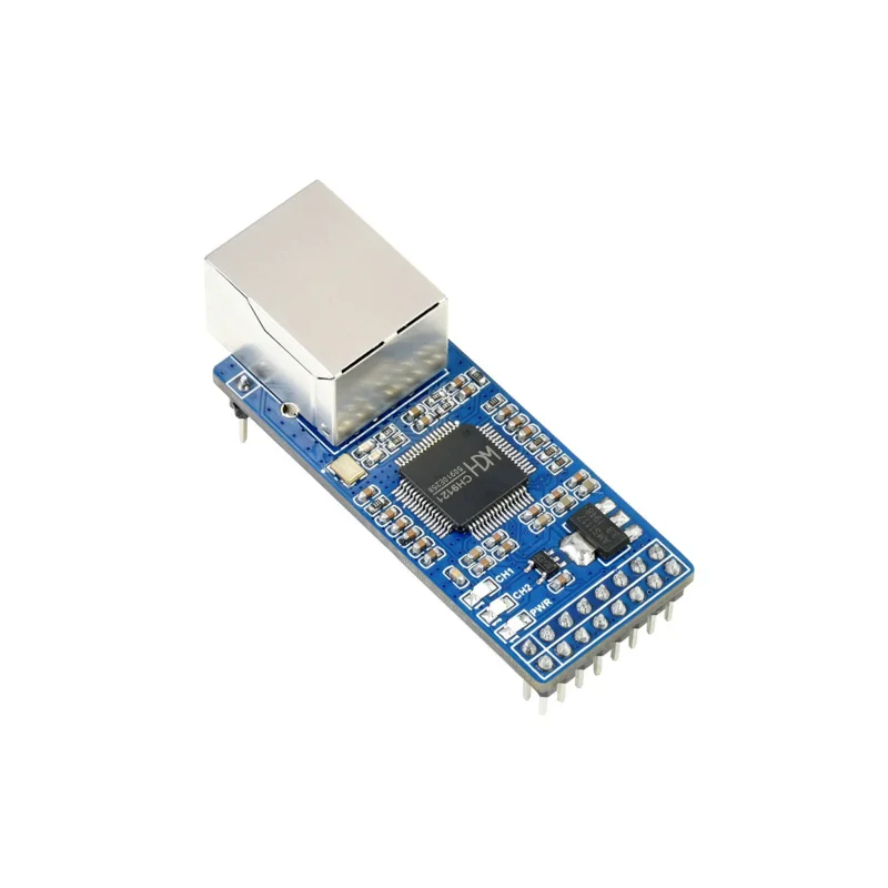 Waveshare-Convertisseur UART vers Ethernet, 2 canaux, technologie de transmission transparente, port série, interface de contrôle, prend en charge Raspberry Pi