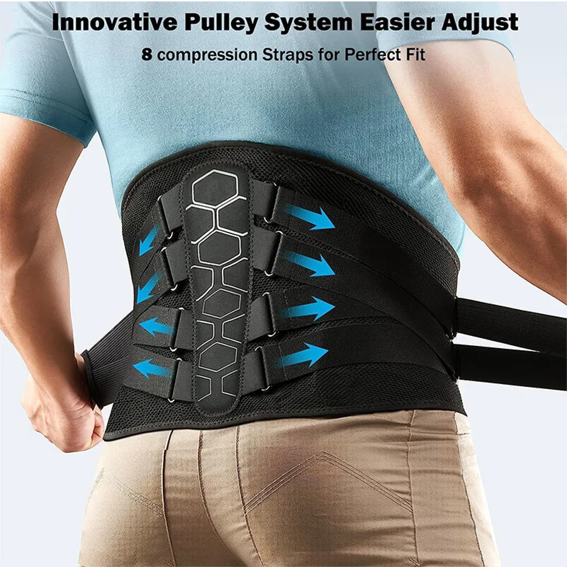 Sports Belts,Lower Back Brace, Lumbar Support Belts, Ergonomic Design, Suitable for Herniated Discs, Sciatica for Men&Women