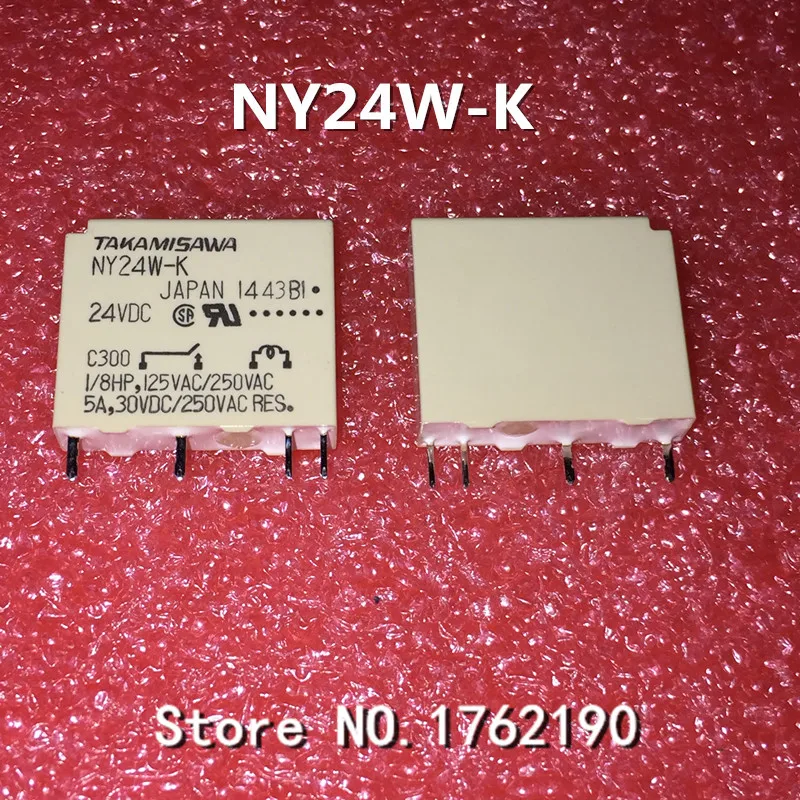 50PCS/LOT NY24W-K 24VDC DIP-4 4 pin 5A relay