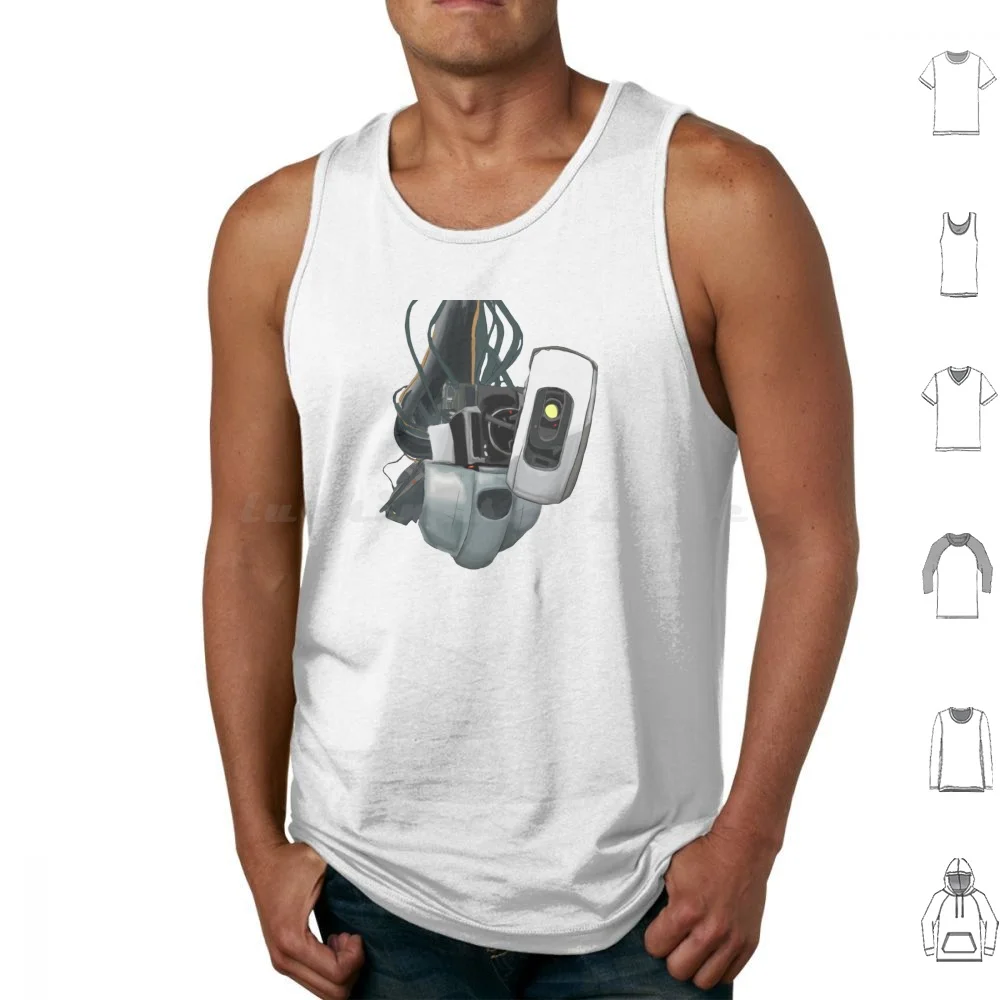 Aperture Tank Tops Print Cotton Aperture Portal Aperture Portal Aperture Science Science Aperture Half Life Half Life 3