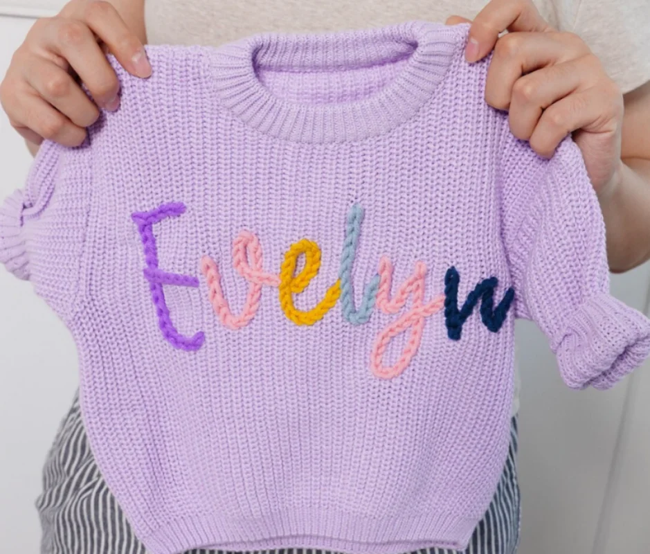 

Personalized Baby Name, Girl Name, Sweater, Christmas Gift, Boy Girl Birthday Gift, Child Gift, Granddaughter Gift