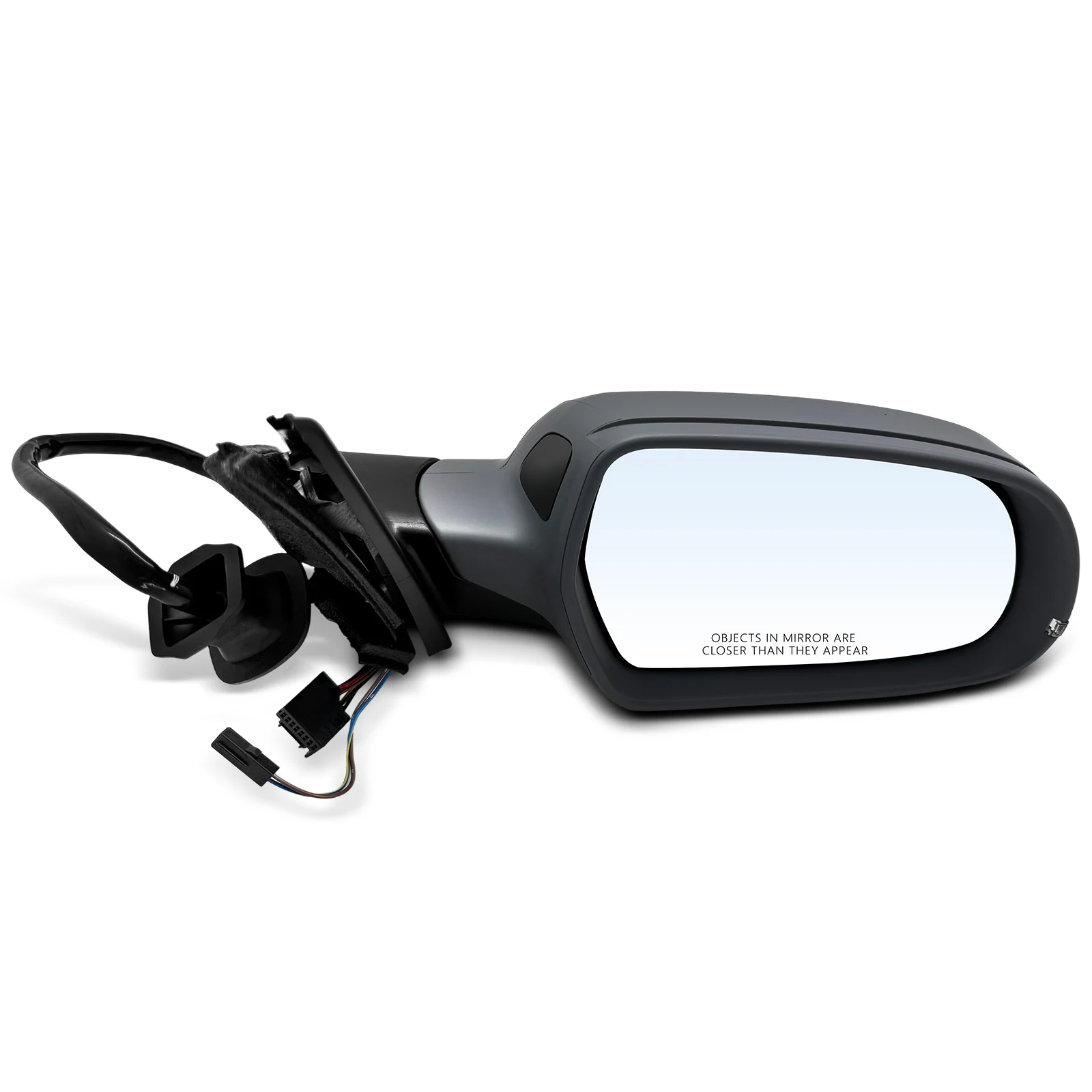A-Premium Passenger Side Power Door Mirror for Audi A4 S4 2010-2011 Manual Folding Blind Spot Detection Turn Signal Light Heated