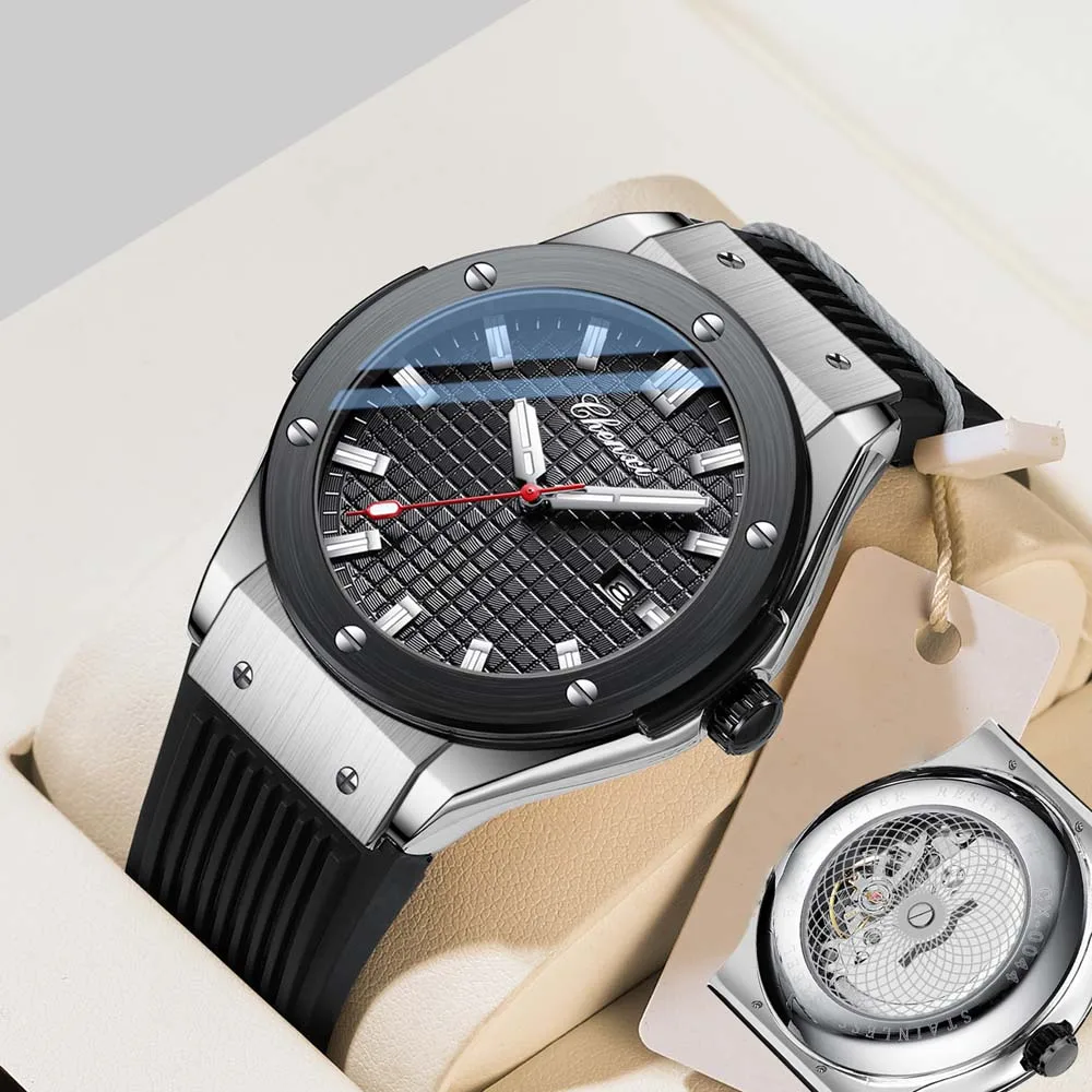 

CHENXI Men's Quartz Watch Large Dial Watch reloj hombre Luminous Calendar Water-Resistant Stylish Men's Wristwatch Gift For Man