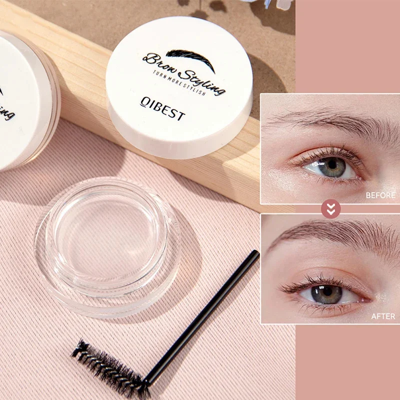 Natural Colourless Styling Eyebrow Wax Relaxing Eyebrow Fixing Soap Transparent Long Lasting Eyebrow Defining Gel Korea Makeup