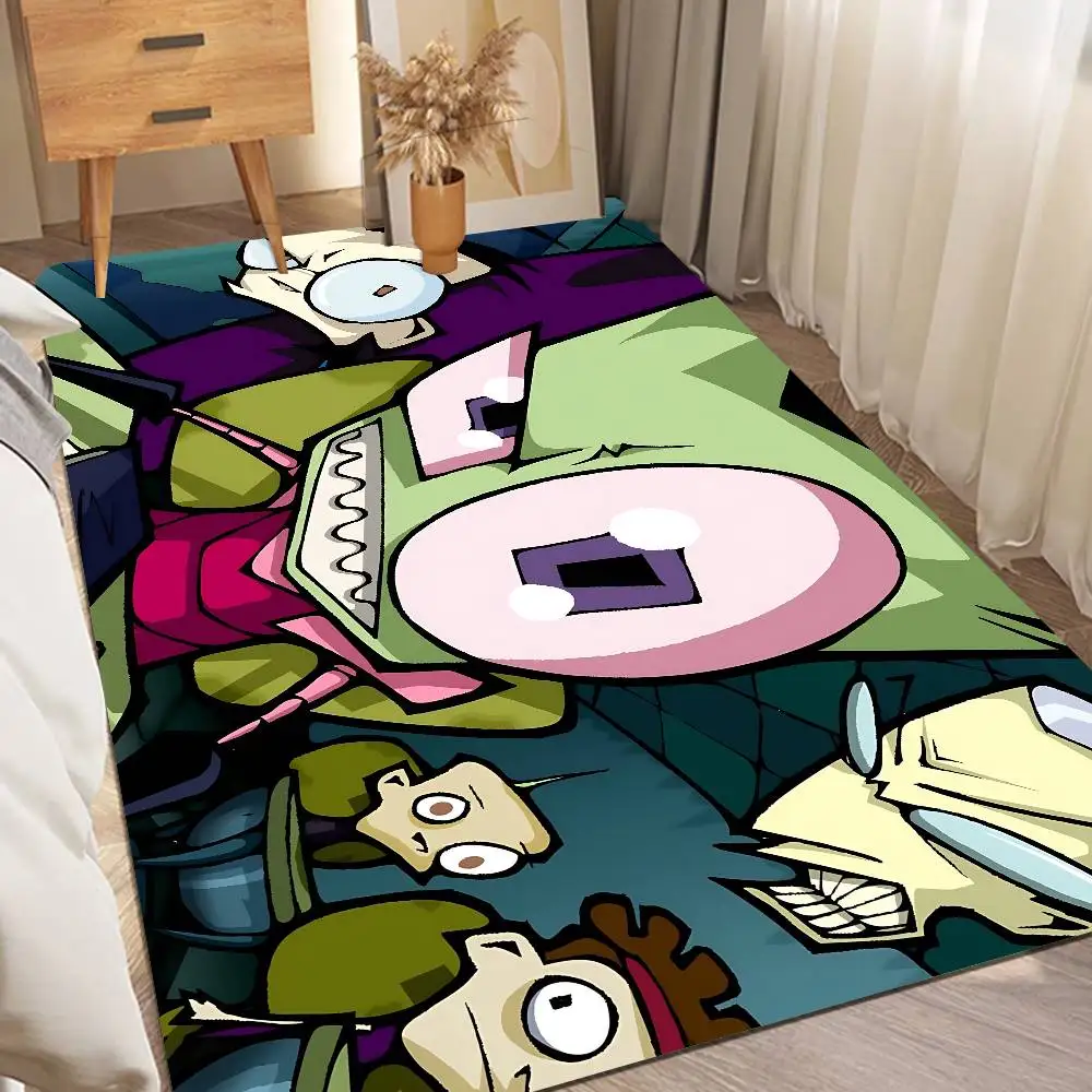 Classic Surreal I-Invader Z-Zim Floor Mat Rectangle Anti-slip Home Soft Badmat Front Door Indoor Outdoor Mat Hotel Decor Mat