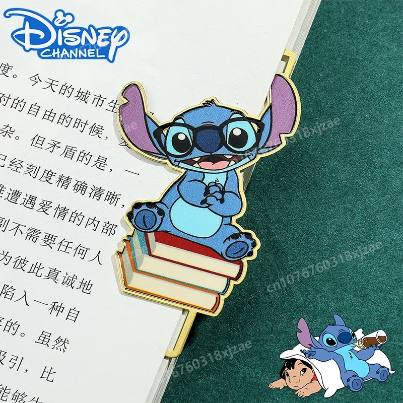 

2024 New Disney Stitch Bookmark Cartoon Figures Cute Decoration Notebook Edge Mark Creative Stationery Students Tools Kids Gifts