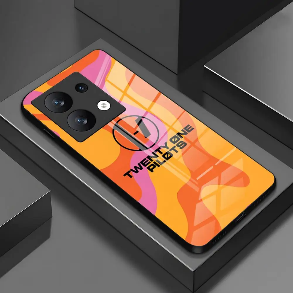 T-Twenty One P-Pilots Phone Case for xiami 14 13 12 11 pro 12T 12X Note X5 X6 M6 F5 F6 POCO Ultra Glass Design Cover