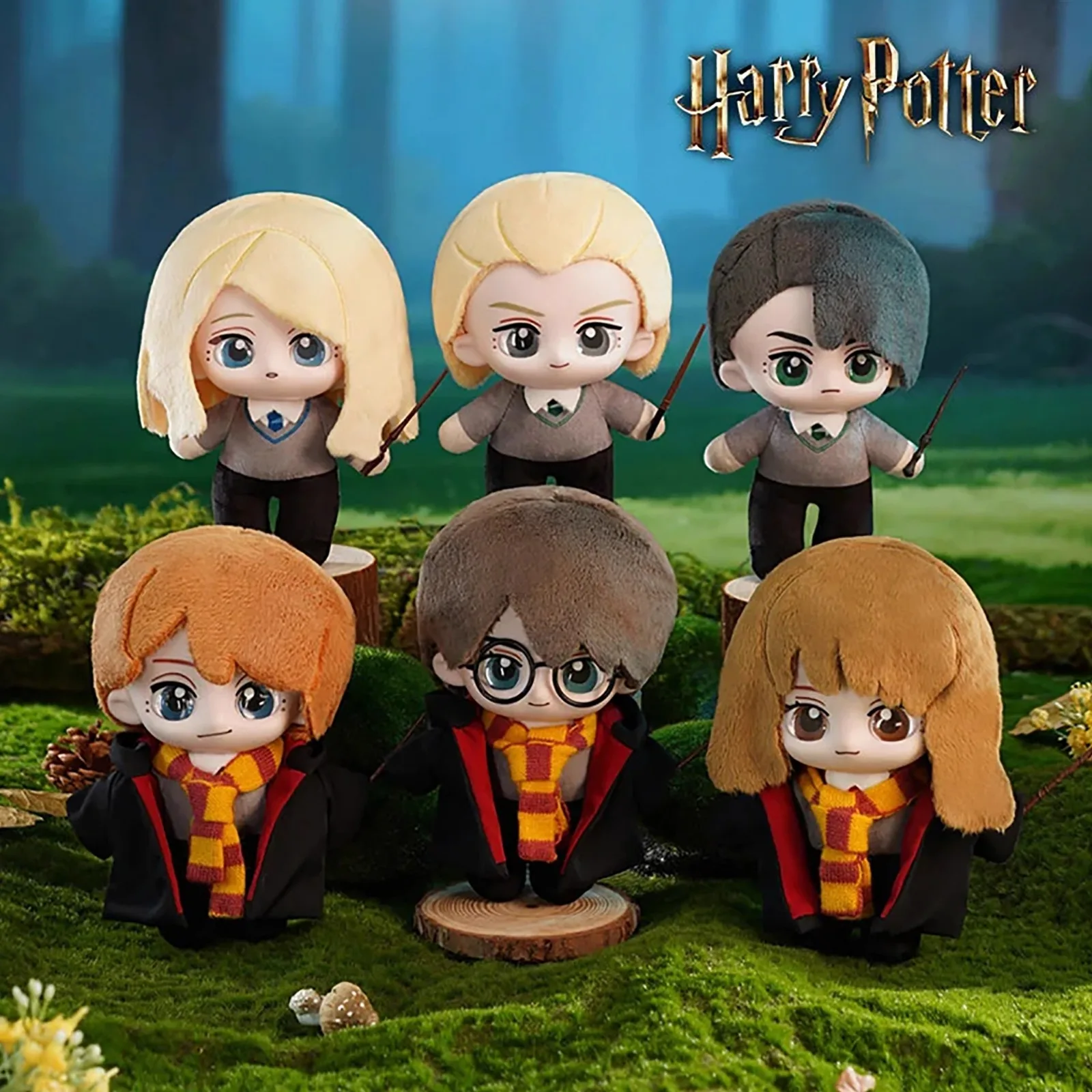 

Harry Potter Vinyl Face Blind Box Toy Soft Stuffed Plush Doll Pendants Cute Figure Hermione Ron Boy Girl Christmas Gifts