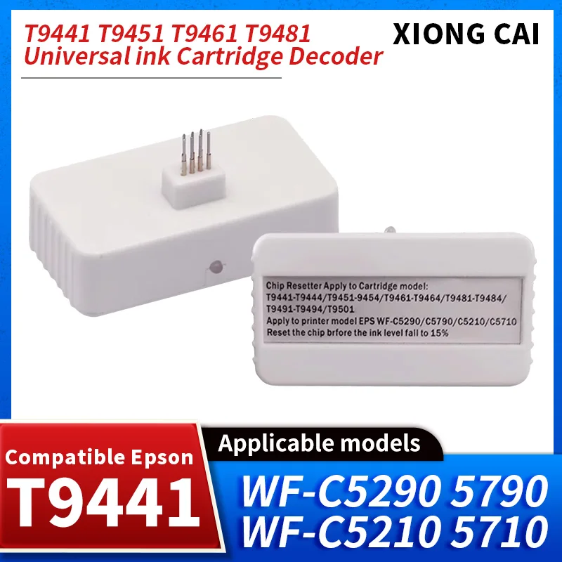 compatibility T9441 T9451 T9461 T9481 Ink Cartridge Chip Resetter For Epson WorkForce Pro WF-C5210DW C5290DW WF-C5710D C5790DW