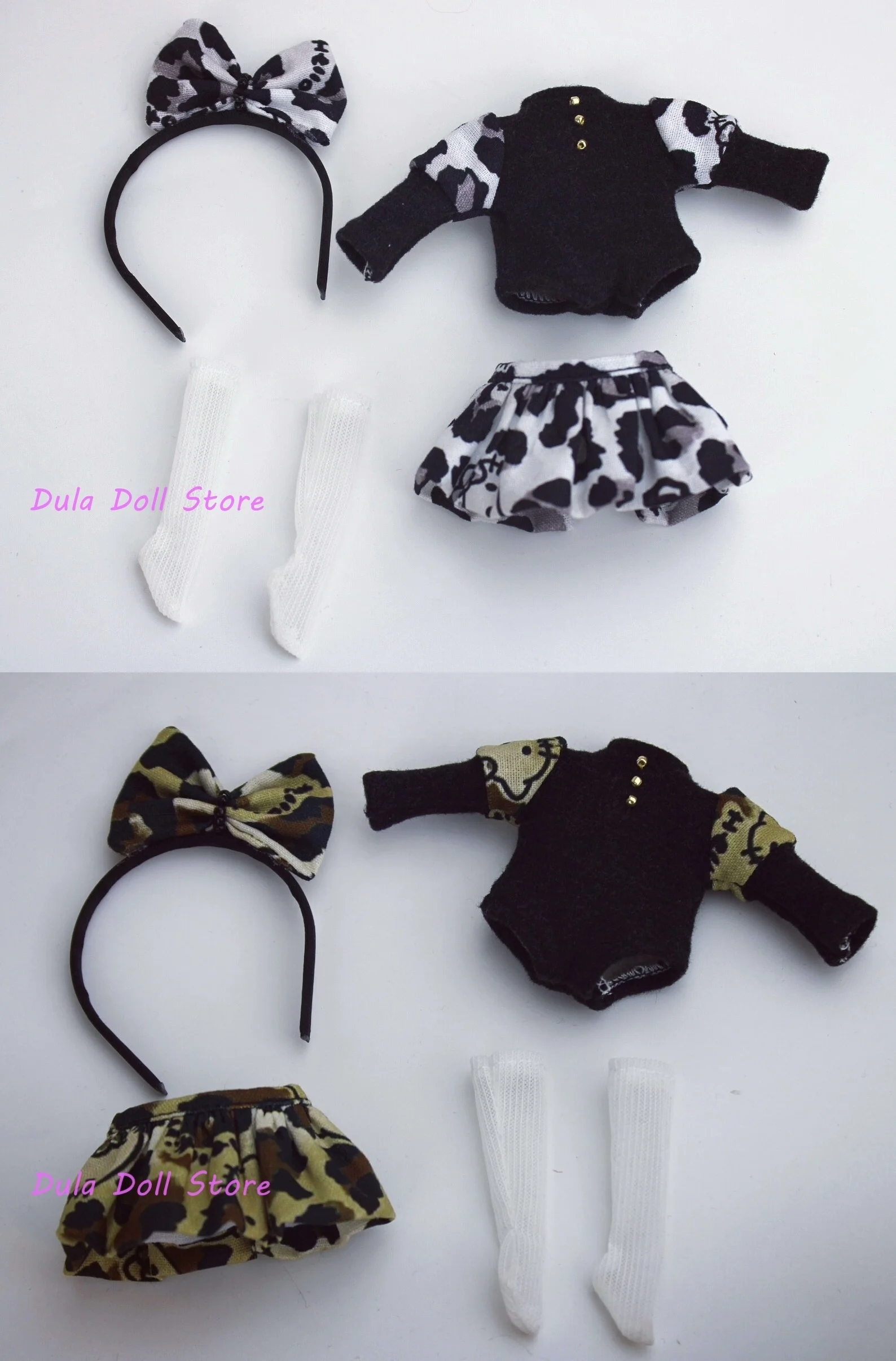 

Набор одежды для куклы Dula Doll: платье в стиле светской львицы с леопардовым принтом и юбкой с цветочным узором для куклы Ob11 GSC.