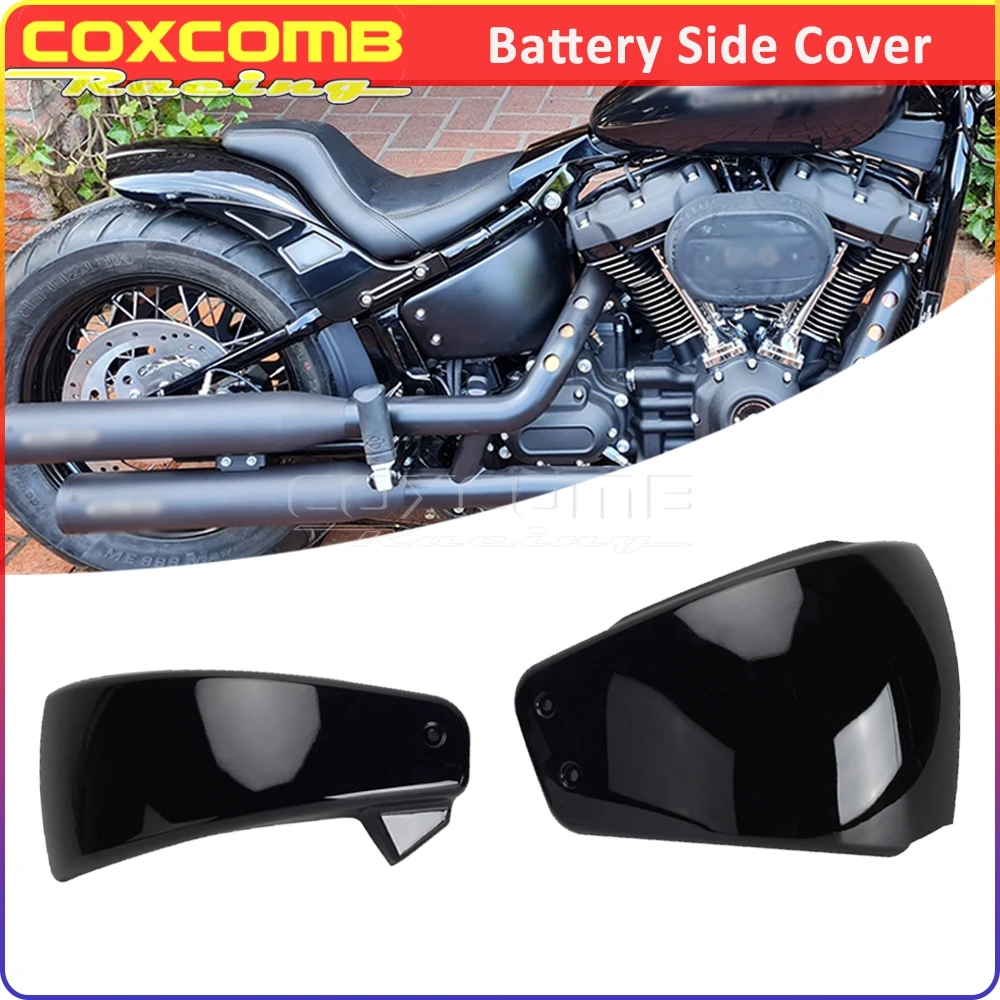 For Harley Softail FLDE FLHC FLHCS FXLR FXLRS FXLRST FLSL FXST FXBB FXBBS Motorcycle Battery Side Fairing Covers Guard 2018-2022