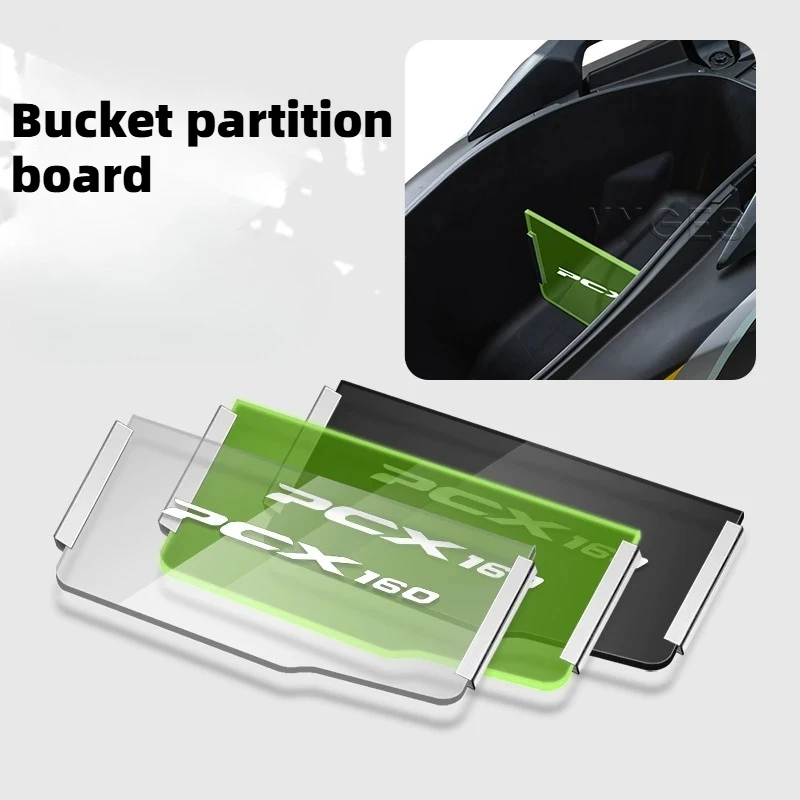 For Honda PCX160 2021 Motorcycle Storage Box Separator Partition Plate  Under Seat Luggage Compartment Divider Accessories