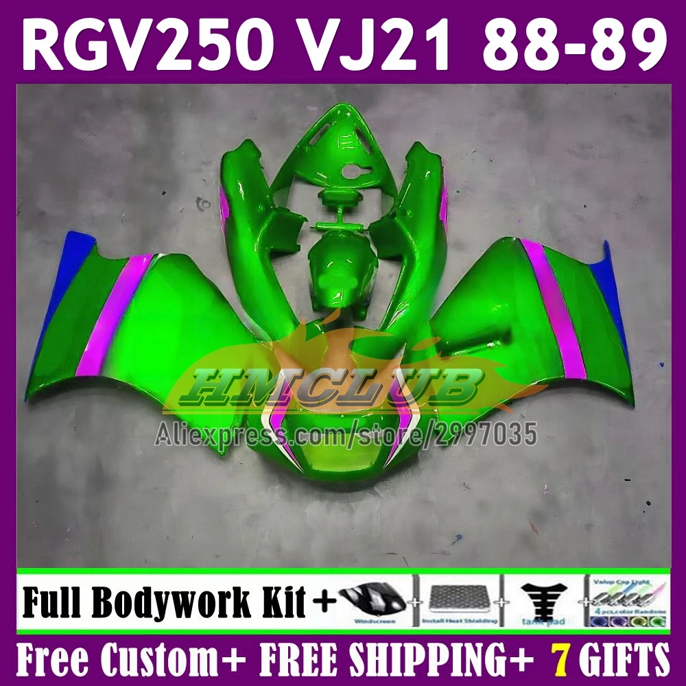 Body For SUZUKI SAPC VJ21 RGV250 VJ 21 Bodywork 58No.150 RGVT-250 green pearl RGV-250 1988 1989 RGV 250 RGVT250 88 89 Fairings