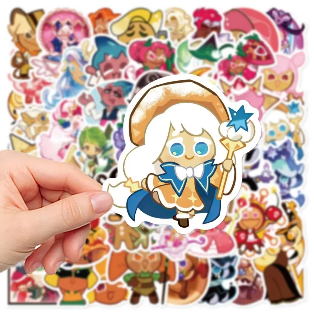 50PCS Cartoon Cute Cookie Run Kingdom Graffiti Creative Sticker Toy Skateboard Guitar Computer Desk Decoration Gift