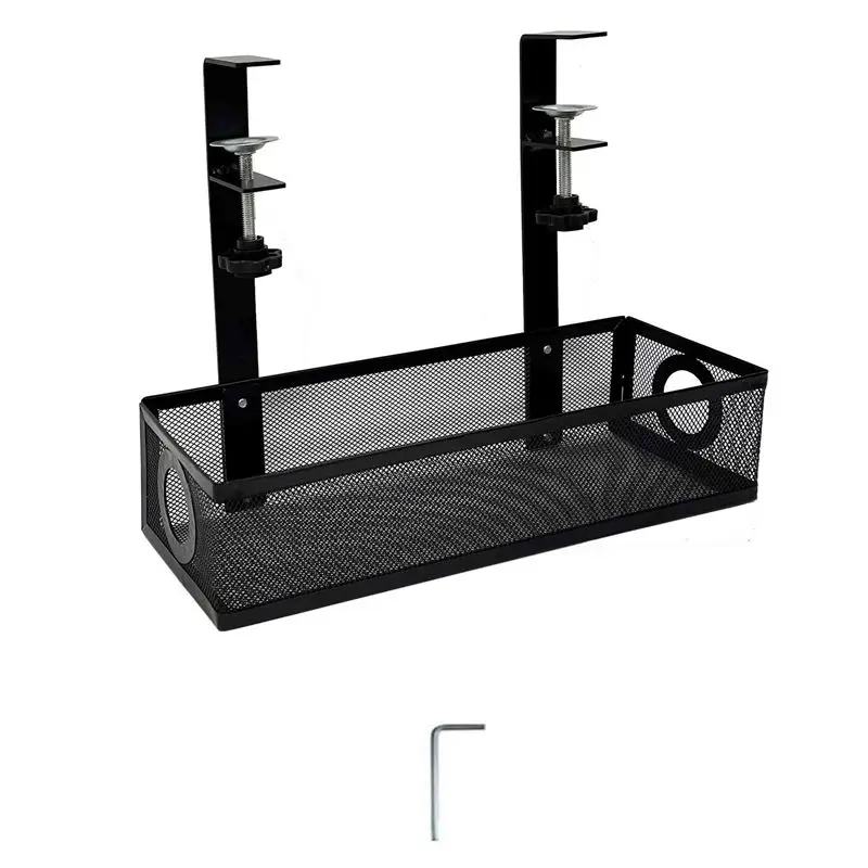 Superior-1 Pcs Under Desk Cable Management Box Tray Under Table Cord Management Organizer Cable Tray