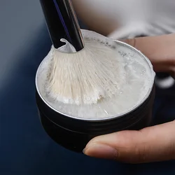 50g Makeup Brush Cleaner Soap Aloe flavor Cleaner Tool Sponge Egg Cosmetic Eyebrow Brushes Silicone Pad Portable Cleaner Soap