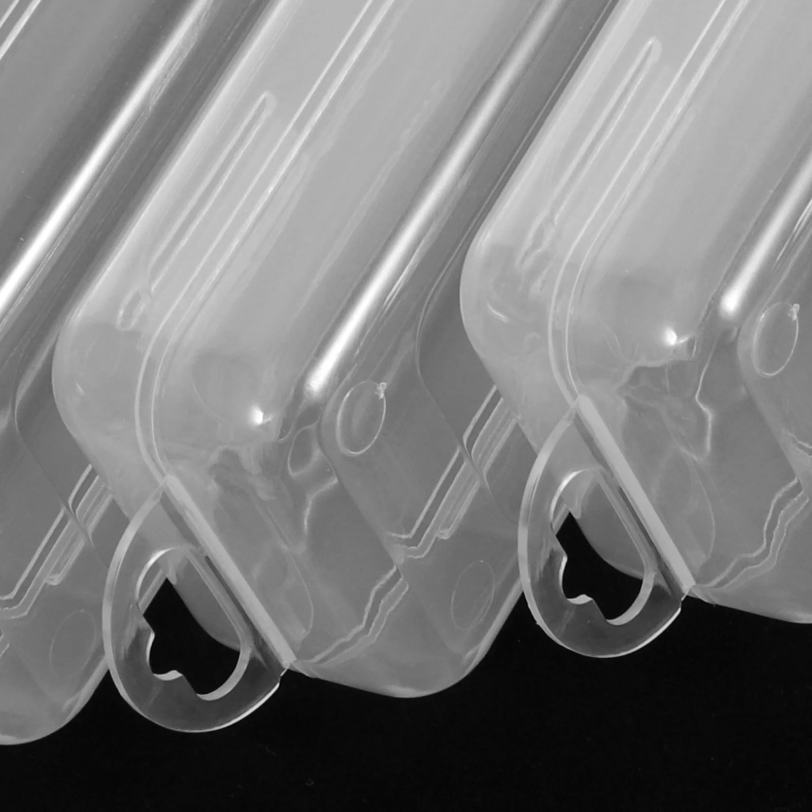 

4Pcs Drinking Straw Storage Box Transparent Multi-Functional Plastic Small Object Organizer for Travel Cutlery Coins Trinkets