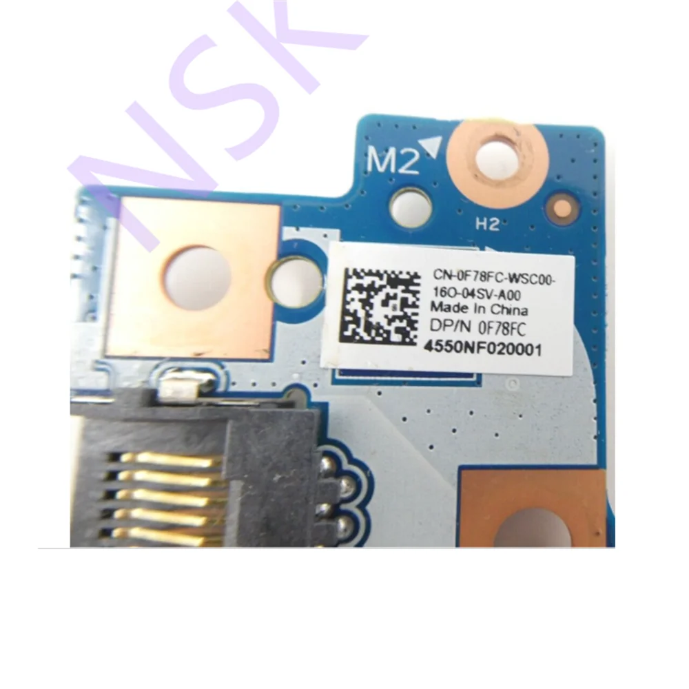 Imagem -04 - Placa de Circuito io do Lado Direito com Slot sd Placa de Áudio Usb Dell Latitude 3420 Rj45 0f78fc F78fc 100 Test ok Original