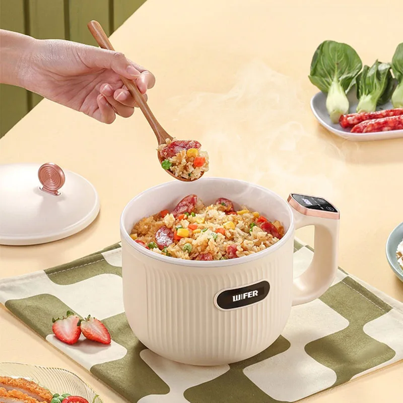 Новинка 2024 года, электрическая кастрюля, многофункциональная встроенная кастрюля, мини-домашняя электрическая кастрюля для общежития, маленькая электрическая кастрюля, кастрюля для лапши быстрого приготовления