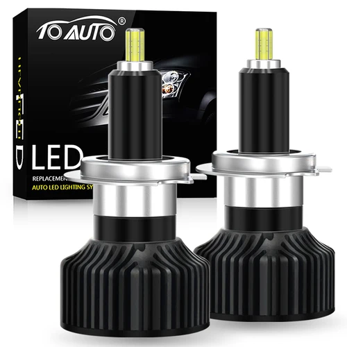2 uds 30000LM H7 Led 360 H1 HB3 HB4 9012 HIR2 Led H11 H8 9006 9005 bombillas de faros de coche lámpara antiniebla para Auto 3000K 6000K 12V Chips 3D