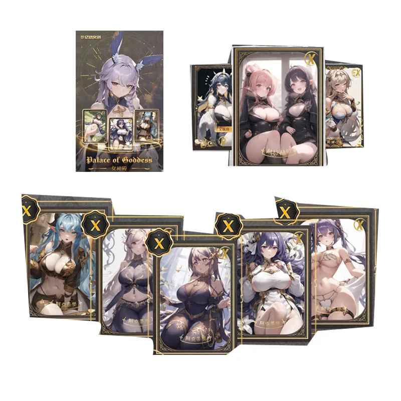 Dea Story Collection Card Temple Of The Goddess A5 Version debutts Party Games emozionanti carte da gioco Anime sessuali