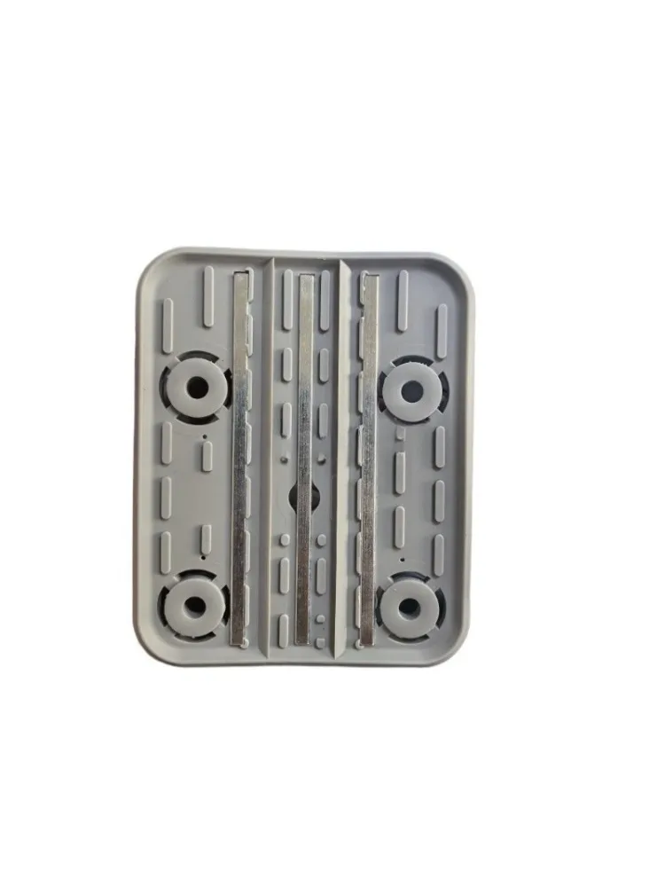 Dual‑Channel CNC Rubber Vacuum Suction Cup 140×115×17mm, Replacement Suction Pad With Metal Strip 5pcs
