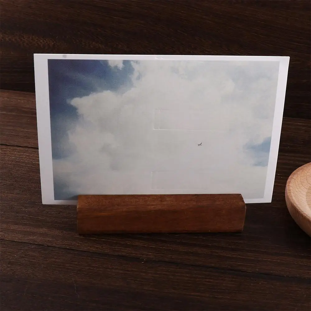 

Party Wedding Sign Table Number Wooden Elegant Display Stand Decoration Note Holder Place Card Holder