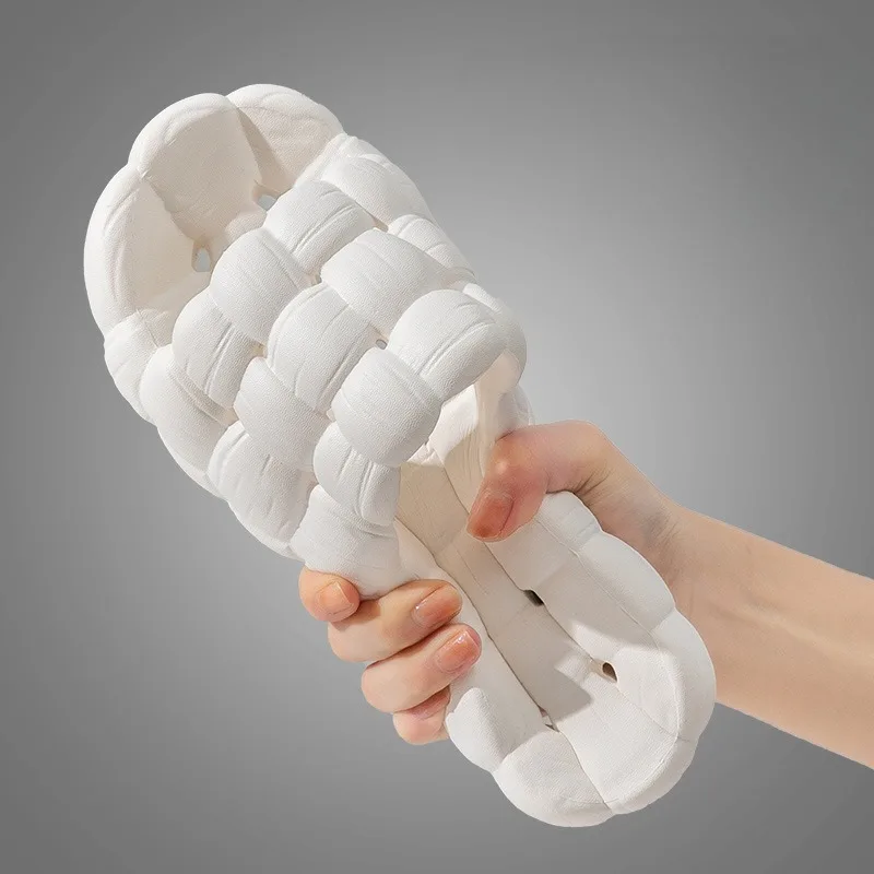 2024 New Indoor comfortable slippers men's and women's indoor shower non-slip soft bottom comfortable lightweight slippers