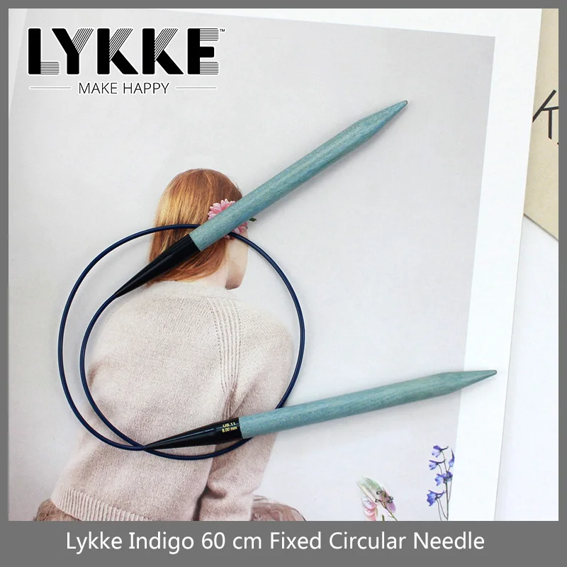 LYKKE INDIGO 24''/60cm fixed circular knitting Needles