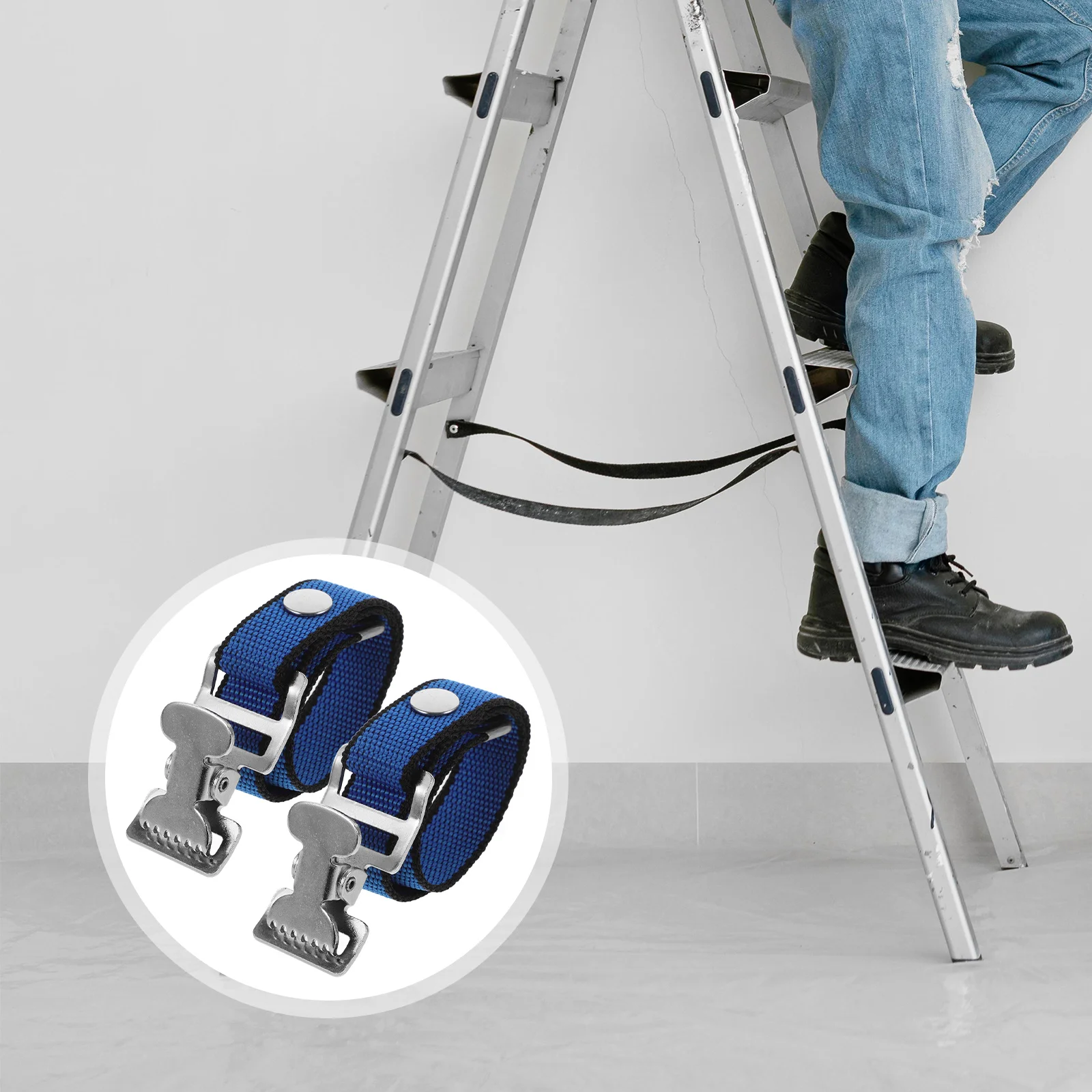 1Set Kit Pengganti Tali Kaki untuk Penyangga Drywall, Tali Kenyamanan yang Dapat Disesuaikan untuk Dekorasi Dalam Ruangan dan Proyek Bangunan, Tahan Lama