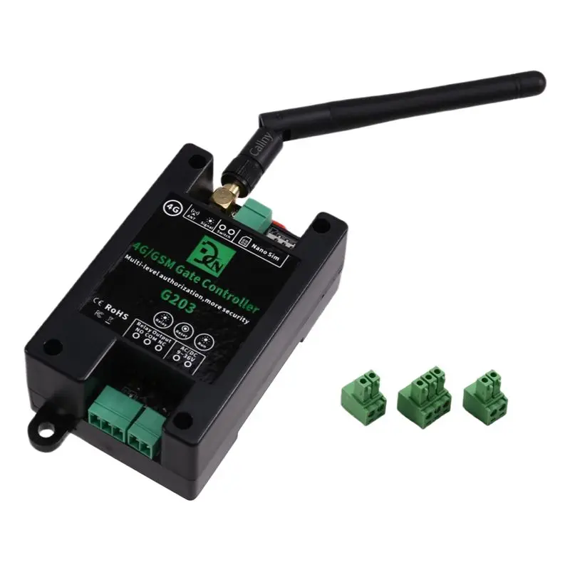 AAAEL-Smart Model Gsm Remote Control Relay Switch 4G Mobile Phone Control Gsm Door Lock Gsm Gate Controller G203