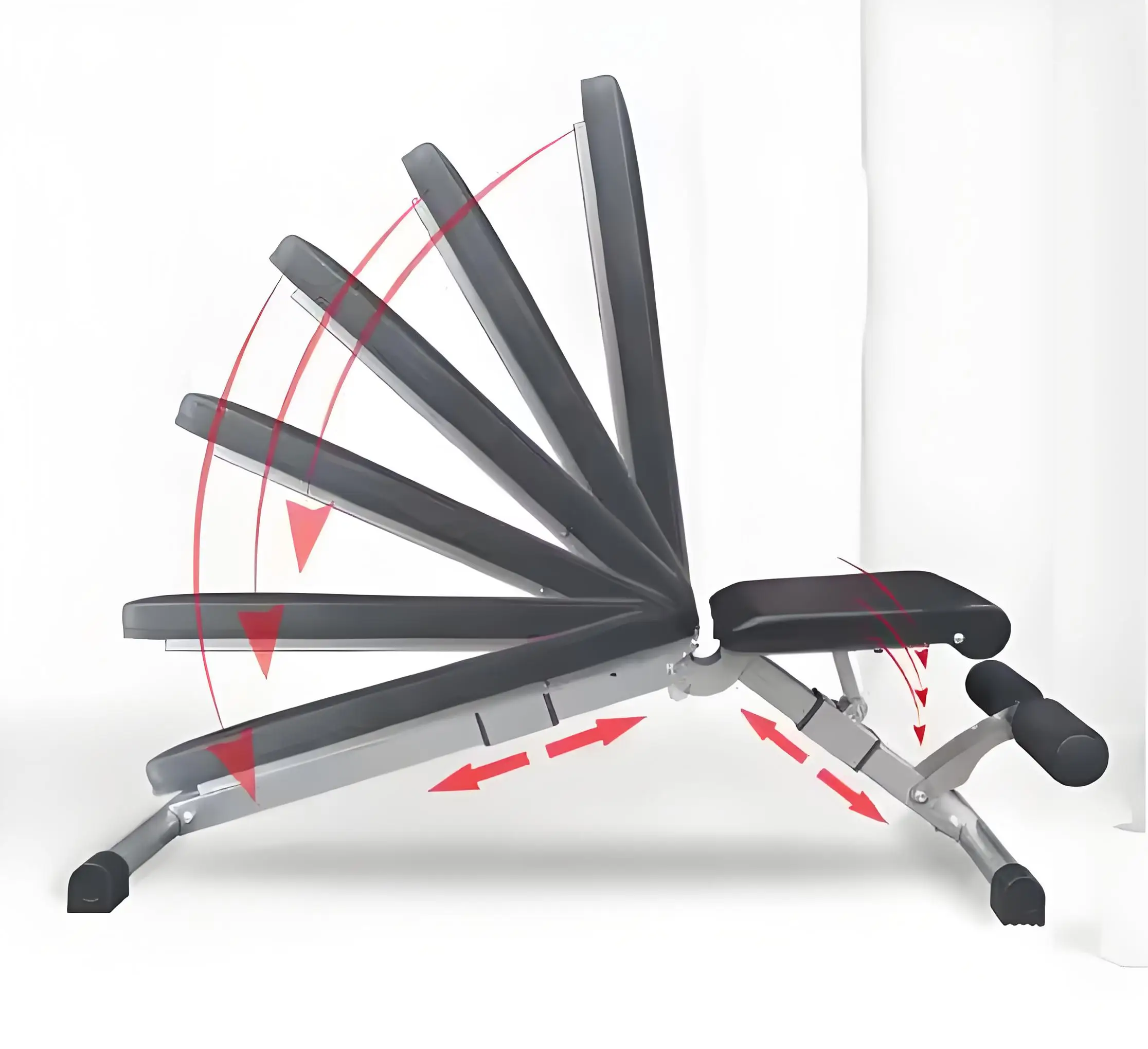 أحدث دمبل للياقة البدنية متعدد الأغراض قابل للطي لعام 2025، مقعد دمبل داخلي لتدريب العضلات قابل للتعديل - مدمج #4