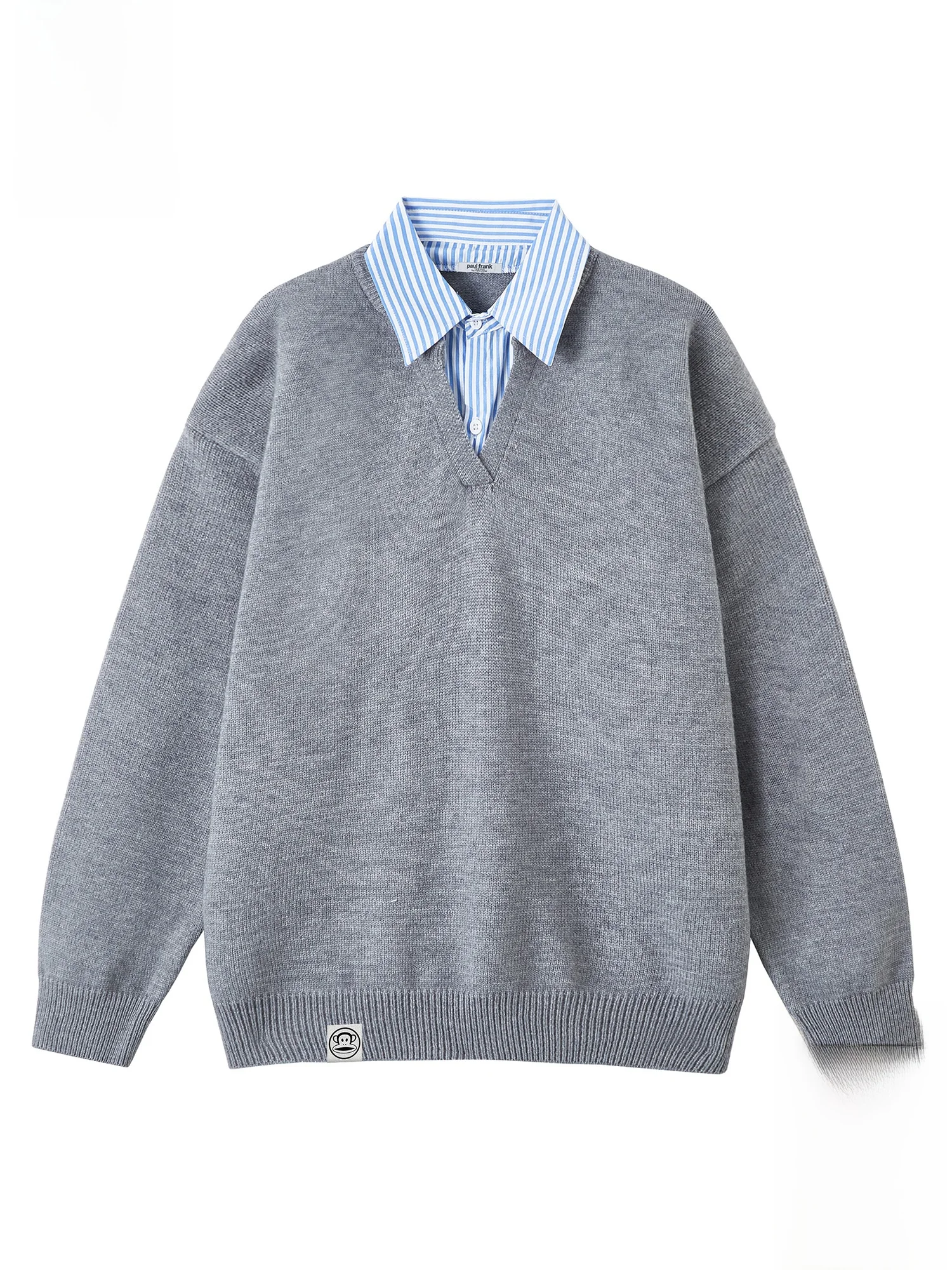 

Мужской вязаный свитер Paul Frank с воротником-стойкой, повседневный, осенне-зимний, с длинным рукавом, пуловер, трикотаж