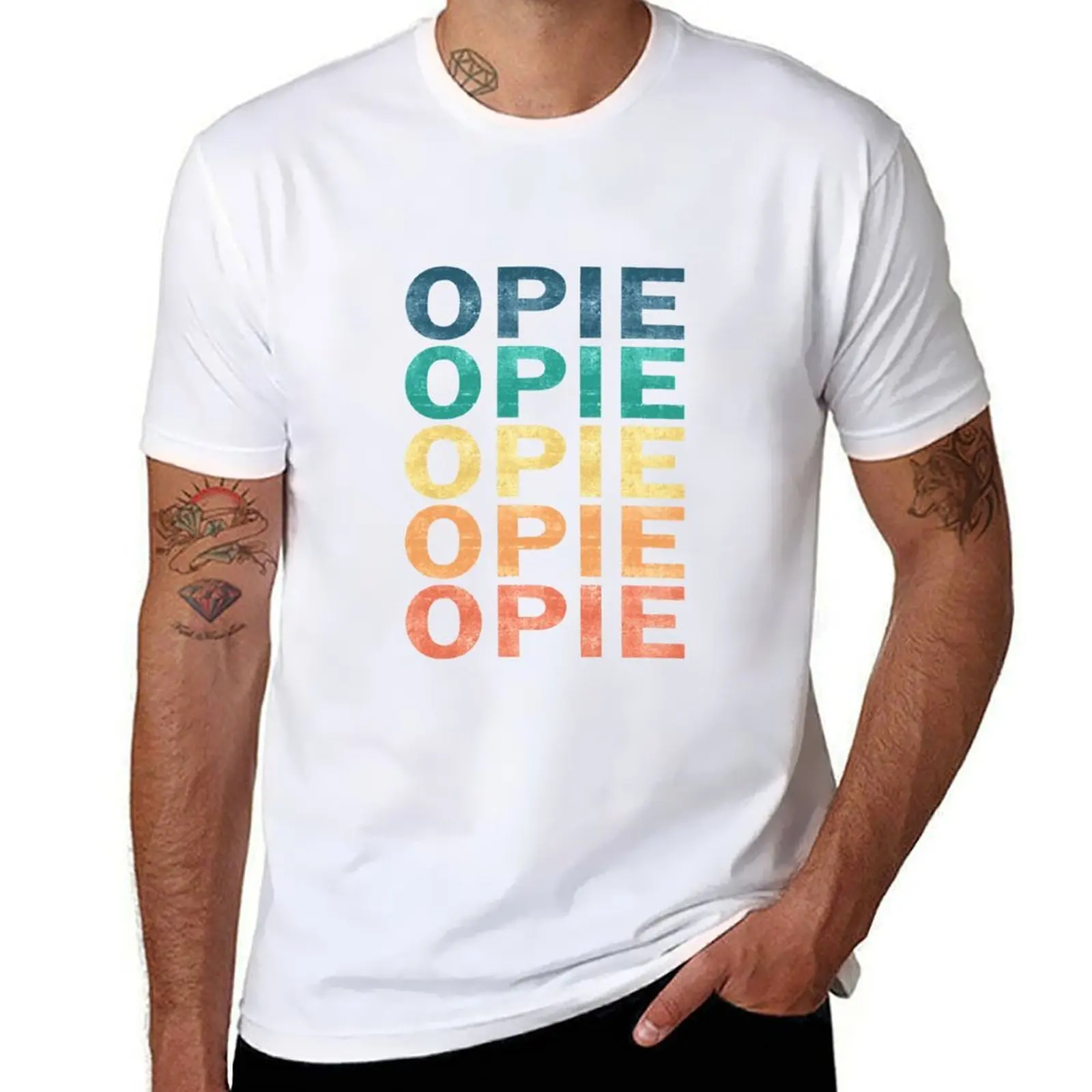 Camiseta con nombre de Opie, camiseta Retro Vintage con nombre de Opie, artículo de regalo, camiseta para hombre