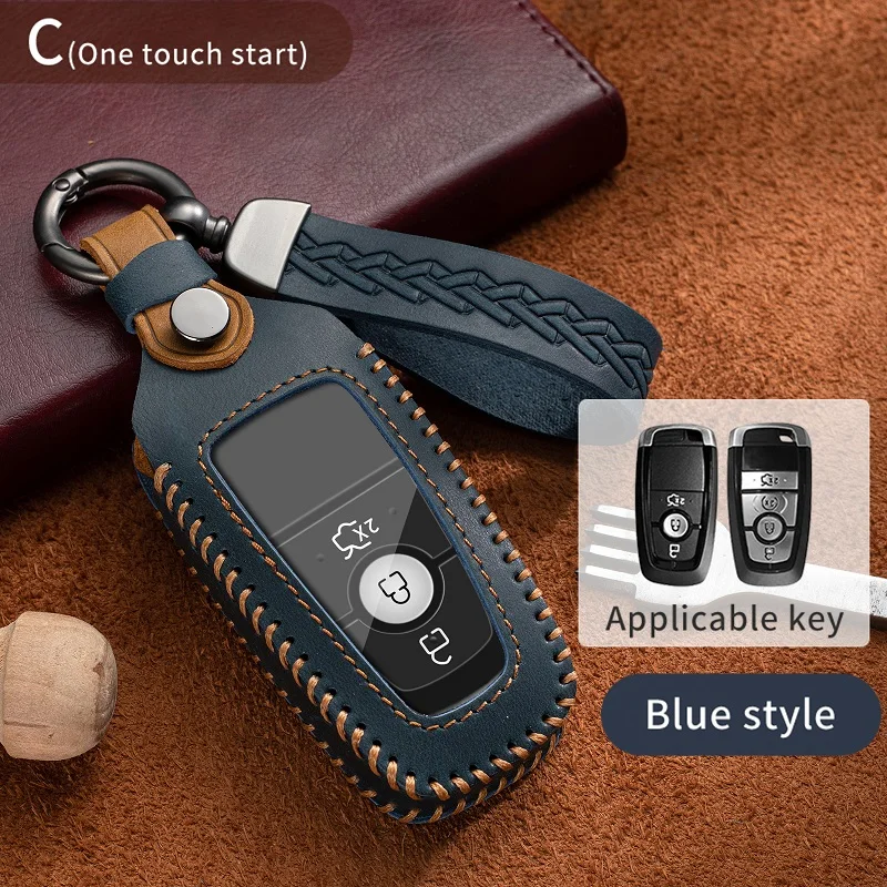 

Fashion Car Key Case Cover for Ford Explorer Mustang Fusion Escape F150 F250 F350 F450 F550 Ford Raptor 2020 2021