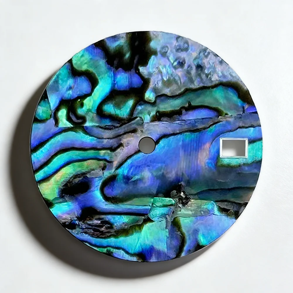New Shell Dials 24.5mm/28.5mm Natural Shell Watch Dial No logo for NH35/NH05 Automatic Movement Case Parts