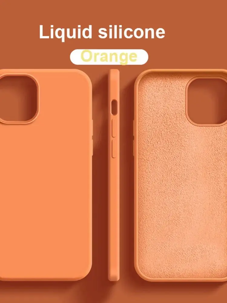 Zachte Vloeibare Siliconen Gevallen Voor Apple iPhone 16 11 12 13 14 15 Pro Max 14 15 16 Plus schokbestendige Bumper Cover Telefoon Accessoires - afbeelding 2