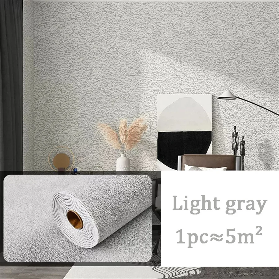 10m 3D Dikker zelfklevend behang linnen vlakte Diatomeeën Modder muurstickers kleur decor renovatie anti-collision Home Decor