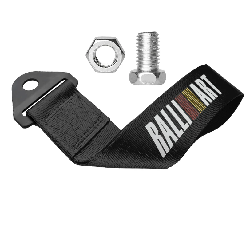 1 قطعة JDM سباق نمط سحب حزام الألومنيوم العالمي سباق سحب القضبان النايلون مقطورة سيارة حبل هوك تعديل الديكور الملحقات