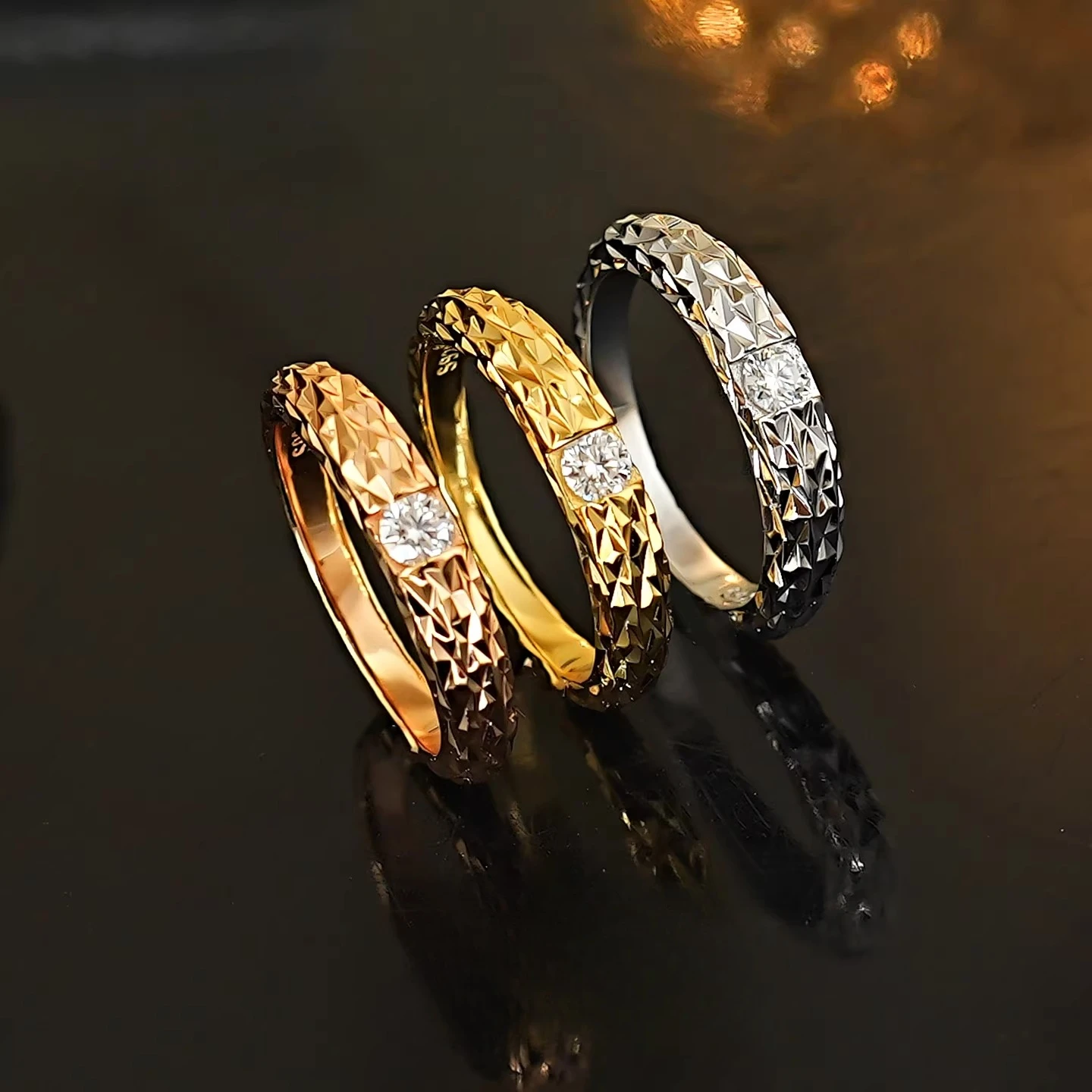 925 sterling silver dragon scale inlaid moissanite ring, women's laser cut wide arm ring, layered and elegant ins jewelry