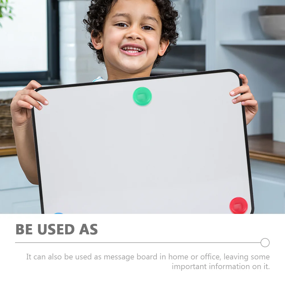 

1 set 1 Set Small Desktop Whiteboard With Stand Dry Erase Board For Office School Home Use Writing Drawing Message Board Display