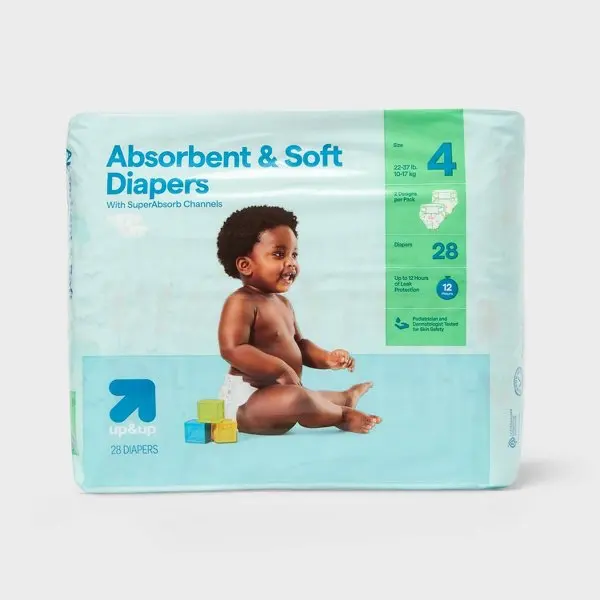 Disposable Diapers 28 Count Polyester